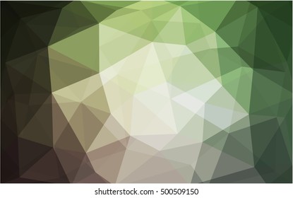 Light green, red polygonal illustration, which consist of triangles. Triangular design for your business. Geometric background in Origami style with gradient.