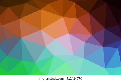 Light green, red polygonal illustration, which consist of triangles. Triangular design for your business. Geometric background in Origami style with gradient.