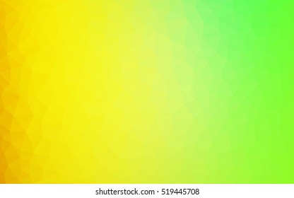 Light green, red polygonal illustration, which consist of triangles. Triangular design for your business. Geometric background in Origami style with gradient.