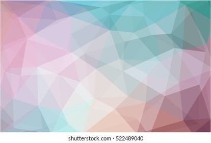 Light green, red polygonal illustration, which consist of triangles. Triangular design for your business. Geometric background in Origami style with gradient.