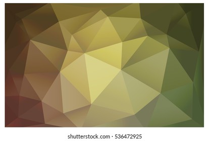Light Green Red polygonal illustration, which consist of triangles. Triangular pattern for your business design. Geometric background in Origami style with gradient. 