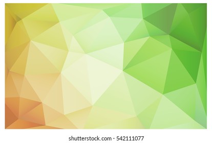 Light Green Red polygonal illustration, which consist of triangles. Triangular pattern for your business design. Geometric background in Origami style with gradient. 