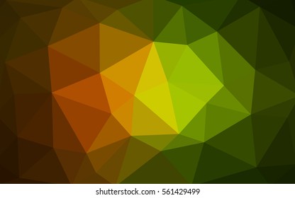 Light green, red polygonal illustration, which consist of triangles. Triangular design for your business. Geometric background in Origami style with gradient.