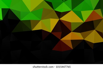 Light Green, Red vector abstract polygonal template. A sample with polygonal shapes. The template can be used as a background for cell phones.
