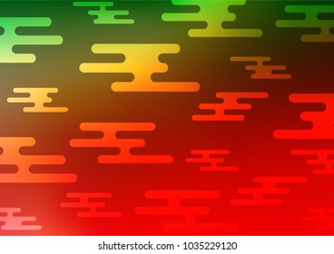 Light Green, Red vector abstract doodle background. Modern geometrical abstract illustration with doodles. A completely new design for your business.