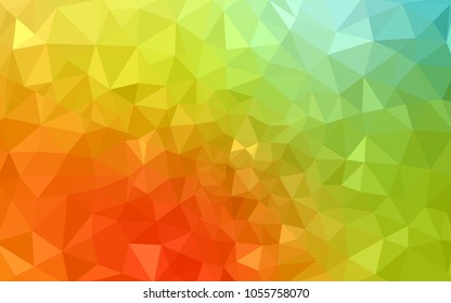 Light Green, Red vector abstract textured polygonal background. Blurry triangle design. Pattern can be used for background.