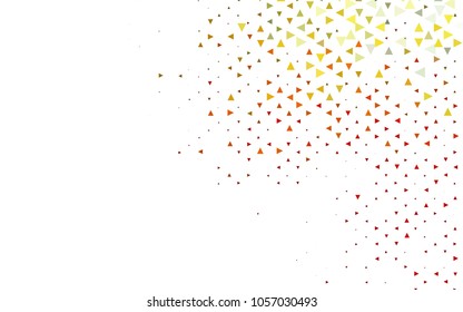 Light Green, Red vector abstract colorful background, which consist of triangles. Pattern with colored triangles on white background.