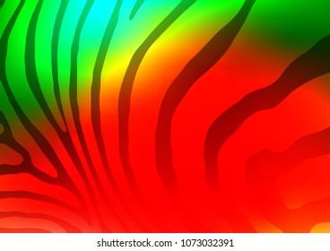 Light Green, Red vector abstract doodle template. A completely new color illustration in doodle style. The best blurred design for your business.