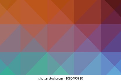 Light Green, Red vector abstract mosaic pattern. Polygonal abstract illustration with gradient. Textured pattern can be used for background.