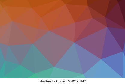 Light Green, Red vector abstract mosaic pattern. A completely new color illustration in a polygonal style. A completely new design for your leaflet.