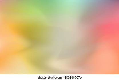 Light Green, Red vector abstract blurred background. Shining colored illustration in a brand-new style. Brand-new design for your business.