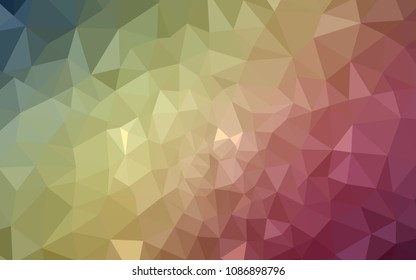 Light Green, Red vector abstract polygonal template. A completely new color illustration in a polygonal style. Polygonal design for your web site.