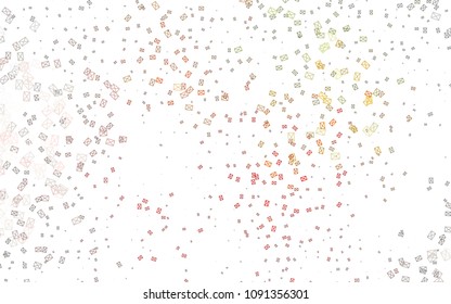 Light Green, Red vector abstract colorful background, which consist of triangles. Pattern with colored triangles on white background.