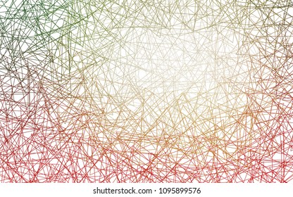 Light Green, Red vector abstract colorful background, which consist of triangles. Pattern with colored triangles on white background.