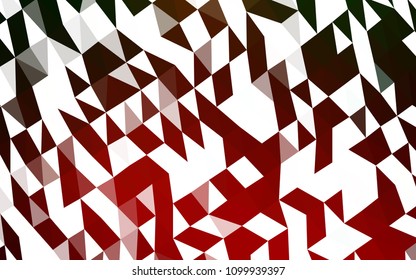 Light Green, Red vector abstract mosaic pattern. Shining colored illustration in a Brand new style. The completely new template can be used for your brand book.