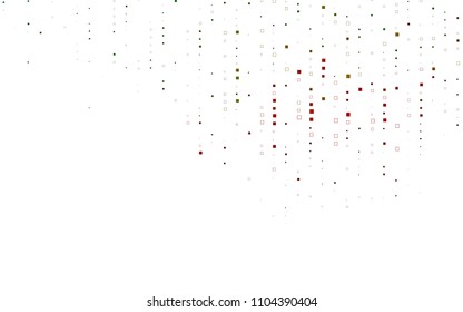 Light Green, Red vector abstract textured polygonal background. Blurry rectangular design. The pattern with repeating rectangles can be used for background.