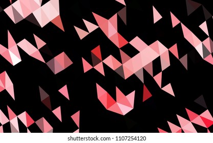 Light Green, Red vector abstract polygonal layout. Creative illustration in halftone style with gradient. The textured pattern can be used for background.