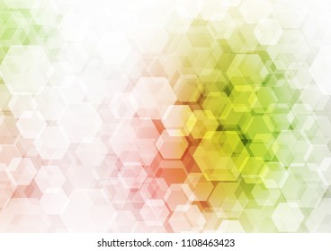 Light Green, Red vector abstract polygonal background. Colorful abstract illustration with gradient. Brand new style for your business design.