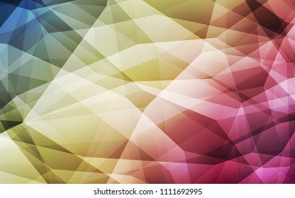 Light Green, Red vector abstract polygonal pattern. Colorful illustration in polygonal style with gradient. Textured pattern for your backgrounds.