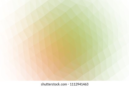 Light Green, Red vector abstract polygonal cover. A vague abstract illustration with gradient. The polygonal design can be used for your web site.