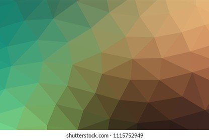 Light Green, Red vector abstract mosaic pattern. An elegant bright illustration with gradient. A completely new template for your business design.