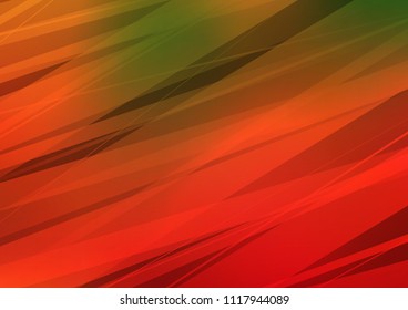 Light Green, Red vector abstract doodle pattern. An elegant bright illustration with lines in Natural style. The best blurred design for your business.