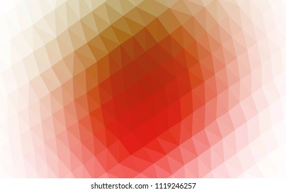 Light Green, Red vector abstract mosaic pattern. A sample with polygonal shapes. The completely new template can be used for your brand book.