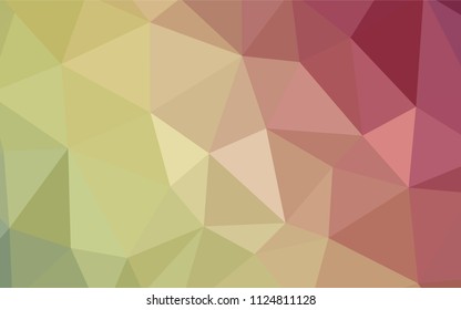Light Green, Red vector abstract polygonal template. Colorful illustration in polygonal style with gradient. Brand new style for your business design.