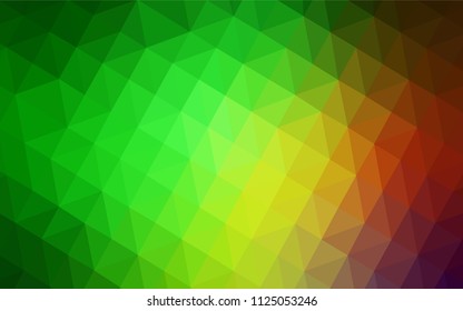 Light Green, Red vector abstract polygonal pattern. Elegant bright polygonal illustration with gradient. A completely new design for your leaflet.
