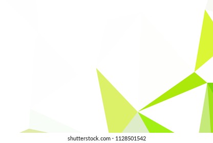 Light Green, Red vector abstract polygonal pattern. Triangular geometric sample with gradient.  Brand new design for your business.