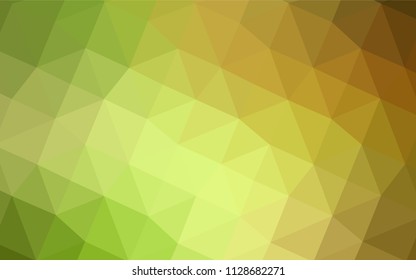 Light Green, Red vector abstract mosaic backdrop. Triangular geometric sample with gradient.  Triangular pattern for your business design.