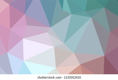 Light Green, Red vector abstract polygonal template. Colorful illustration in abstract style with gradient. A new texture for your design.