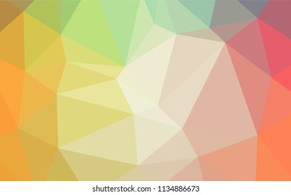 Light Green, Red vector abstract polygonal pattern. Modern geometrical abstract illustration with gradient. Triangular pattern for your business design.