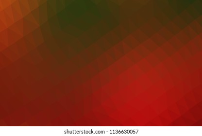 Light Green, Red vector abstract polygonal layout. Colorful abstract illustration with gradient. The template can be used as a background for cell phones.