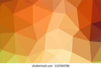 Light Green, Red vector abstract mosaic pattern. Polygonal abstract illustration with gradient. Brand new style for your business design.