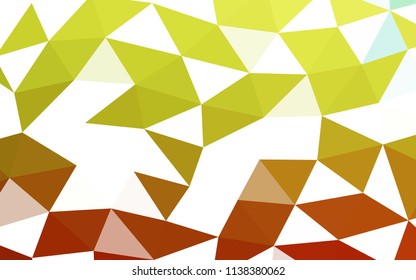 Light Green, Red vector abstract polygonal abstract polygonal. A completely new color illustration in a vague style. The completely new template can be used for your brand book.