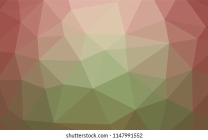 Light Green, Red vector abstract polygonal layout. Colorful illustration in abstract style with gradient. The elegant pattern can be used as part of a brand book.