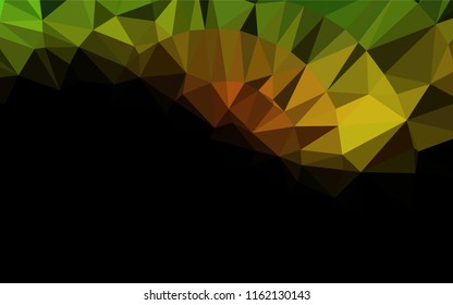 Light Green, Red vector abstract polygonal layout. Glitter abstract illustration with an elegant design. A new texture for your design.