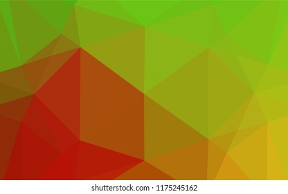 Light Green, Red vector abstract mosaic pattern. A completely new color illustration in a vague style. Brand new design for your business.