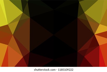 Light Green, Red vector abstract mosaic background. Triangular geometric sample with gradient.  Brand new design for your business.