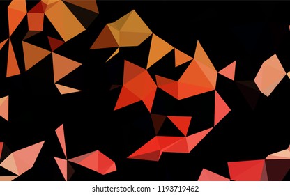 Light Green, Red vector abstract polygonal layout. Glitter abstract illustration with an elegant design. Triangular pattern for your business design.