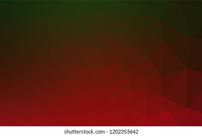 Light Green, Red vector abstract mosaic backdrop. Shining colored illustration in a Brand new style. The textured pattern can be used for background.