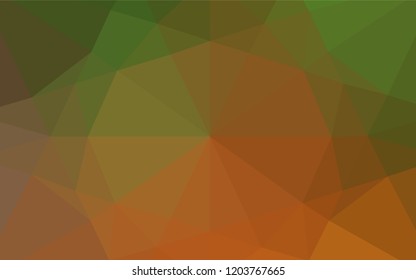 Light Green, Red vector abstract polygonal layout. Colorful abstract illustration with gradient. Brand new design for your business.