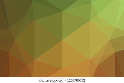 Light Green, Red vector abstract mosaic pattern. Creative geometric illustration in Origami style with gradient. Brand new style for your business design.