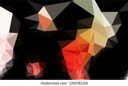 Light Green, Red vector abstract polygonal texture. Creative illustration in halftone style with gradient. A completely new design for your business.