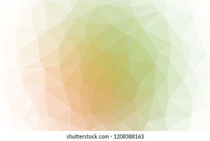 Light Green, Red vector abstract polygonal layout. Triangular geometric sample with gradient.  The best triangular design for your business.