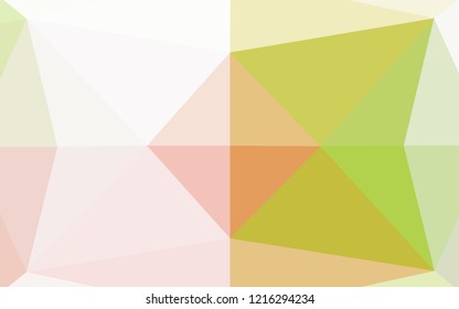 Light Green, Red vector abstract mosaic pattern. Modern geometrical abstract illustration with gradient. A completely new design for your business.