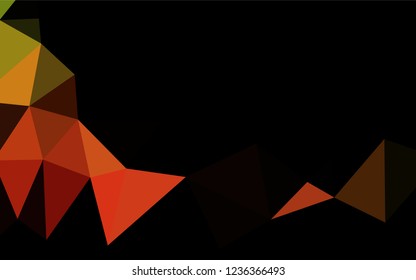 Light Green, Red vector abstract mosaic backdrop. Creative geometric illustration in Origami style with gradient. The polygonal design can be used for your web site.