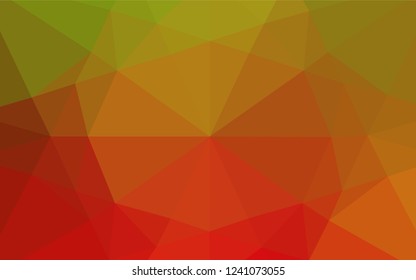 Light Green, Red vector abstract polygonal layout. Colorful illustration in abstract style with gradient. The completely new template can be used for your brand book.
