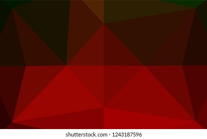 Light Green, Red vector abstract polygonal layout. Modern geometrical abstract illustration with gradient. A completely new design for your business.